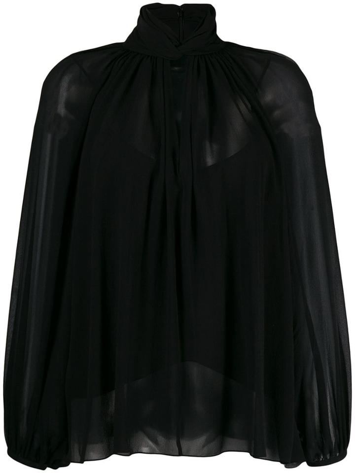 Givenchy Hang Collar Blouse - Black