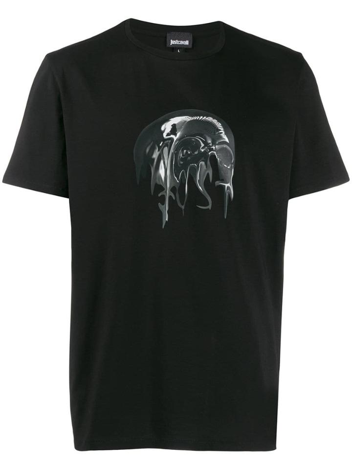 Just Cavalli Art Print T-shirt - Black