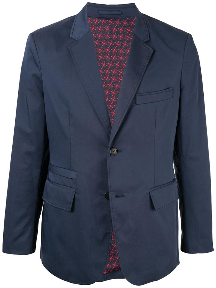 Kent & Curwen Colour Block Blazer - Blue