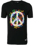 Love Moschino Peace Symbol T-shirt - Black
