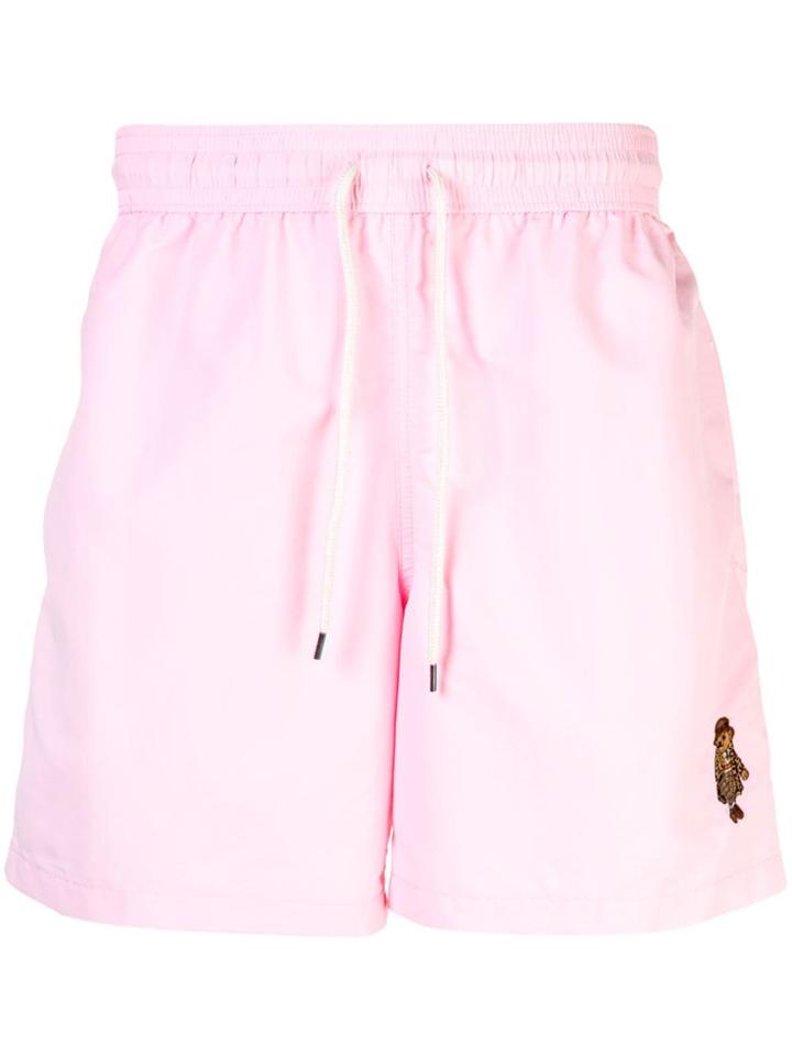 Polo Ralph Lauren English Bear Swimming Trunks - Pink
