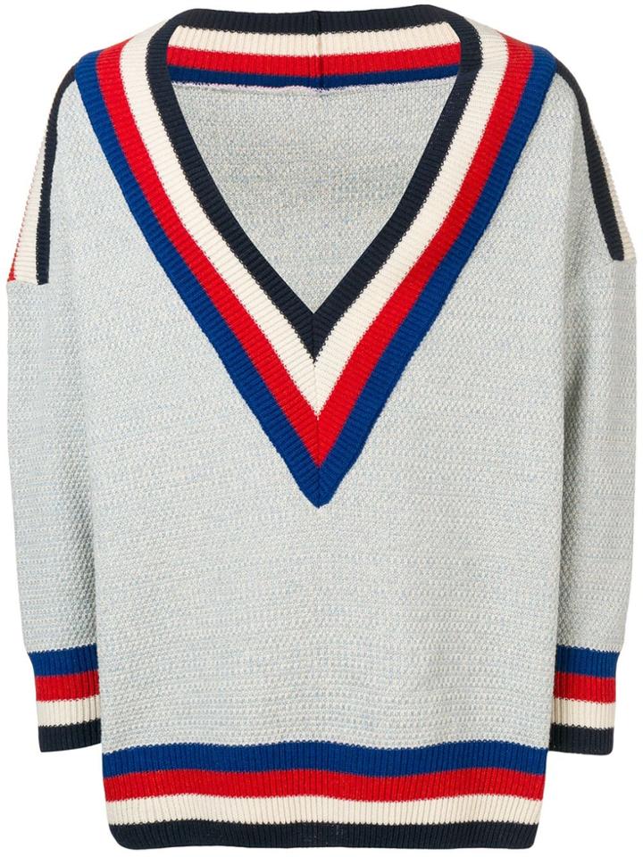 Henrik Vibskov V Neck Cardigan - Blue
