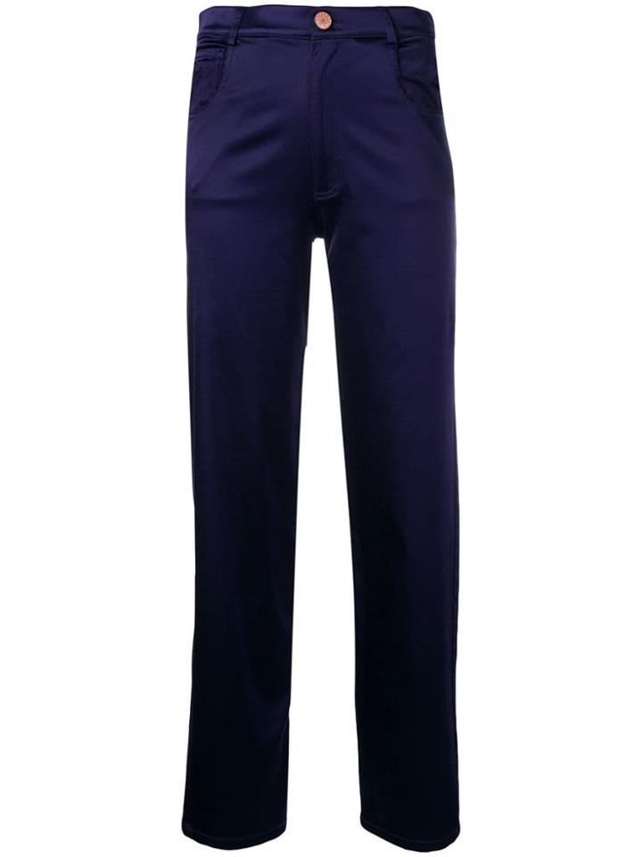 See By Chloé Slim Fit Tailored Trousers - Blue