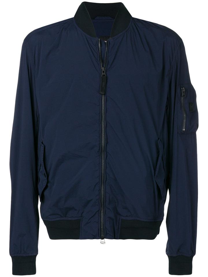 Boss Hugo Boss Sleeve Pocket Bomber Jacket - Blue