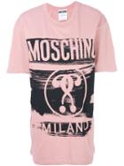 Moschino - Branded T-shirt - Women - Cotton - Xs, Pink/purple, Cotton