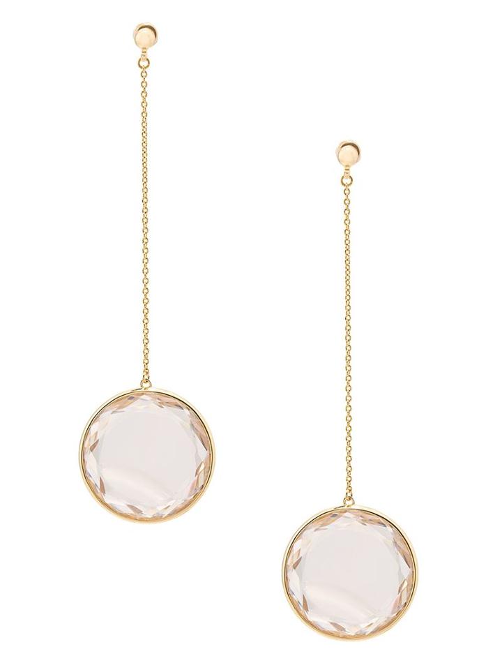 Vera Wang Faceted Crystal Drop Earrings, Women's, Metallic
