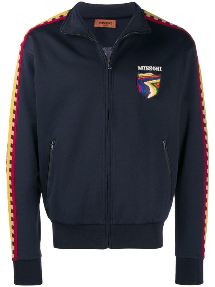 Missoni Side Stripe Track Jacket - Blue
