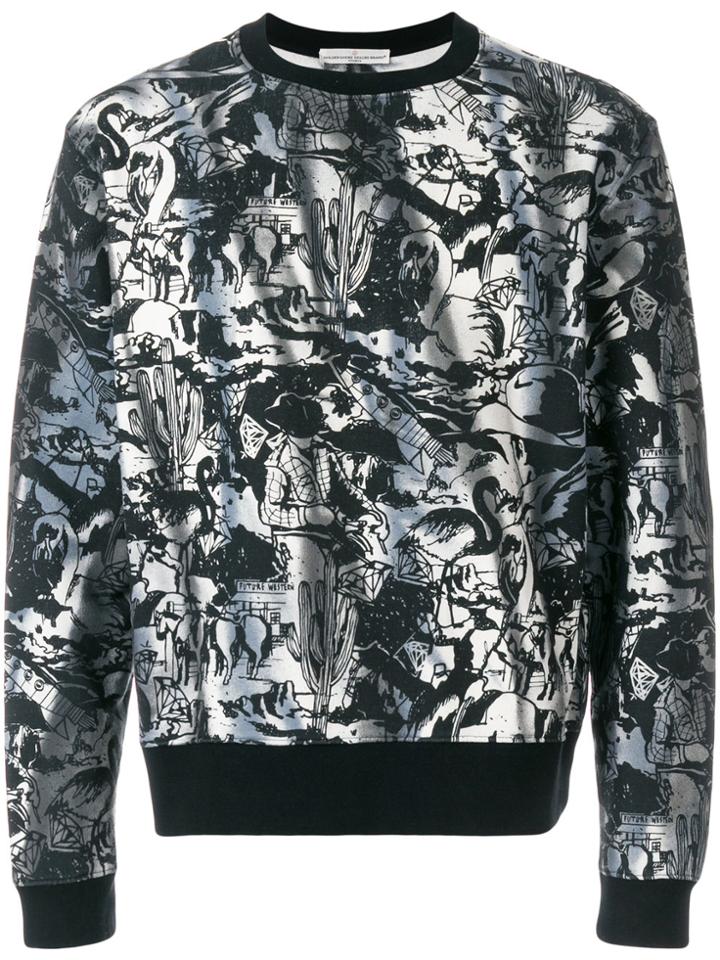 Golden Goose Deluxe Brand Printed Sweatshirt - Black