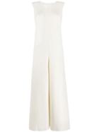 The Row Zooey Sleeveless Jumpsuit - Neutrals