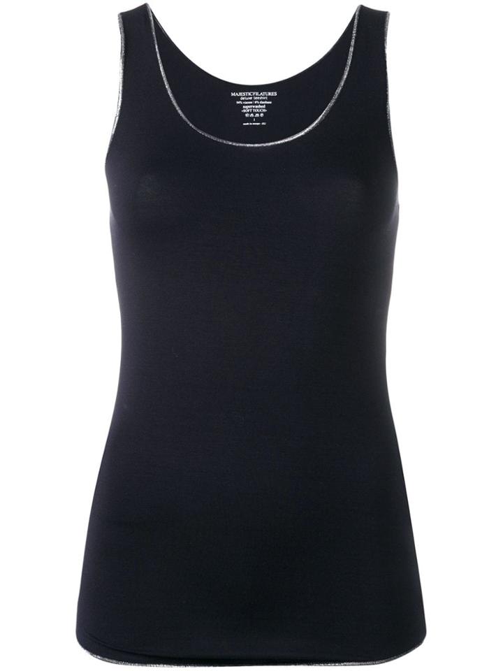 Majestic Filatures Scoop Neck Vest Top - Blue