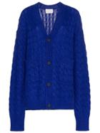 Matthew Adams Dolan Oversized Knitted Cardigan - Blue