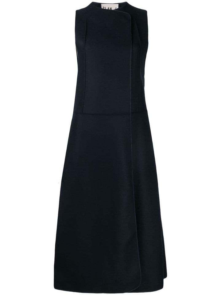 Plan C Long Waistcoat - Blue