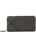 Burberry 'house Check' Zip Wallet - Brown