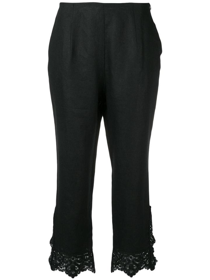Ermanno Scervino Classic Cropped Trousers - Black