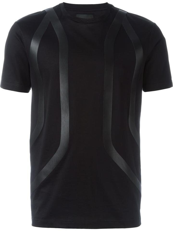 Les Hommes Contrast Panel T-shirt