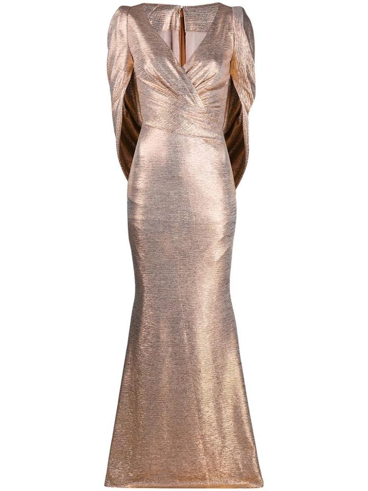 Talbot Runhof Rosin Metallic Dress - Gold