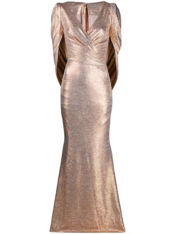 Talbot Runhof Rosin Metallic Dress - Gold