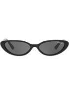Vogue Eyewear Gigi Hadid Capsule Oval Shaped Sunglasses - Black
