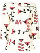 Marni Floral Print Blouse - Nude & Neutrals