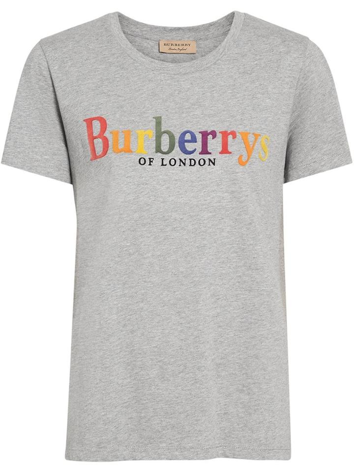 Burberry Archive Logo Cotton T-shirt - Grey
