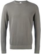 Eleventy - Crew Neck Jumper - Men - Cotton - Xxl, Grey, Cotton