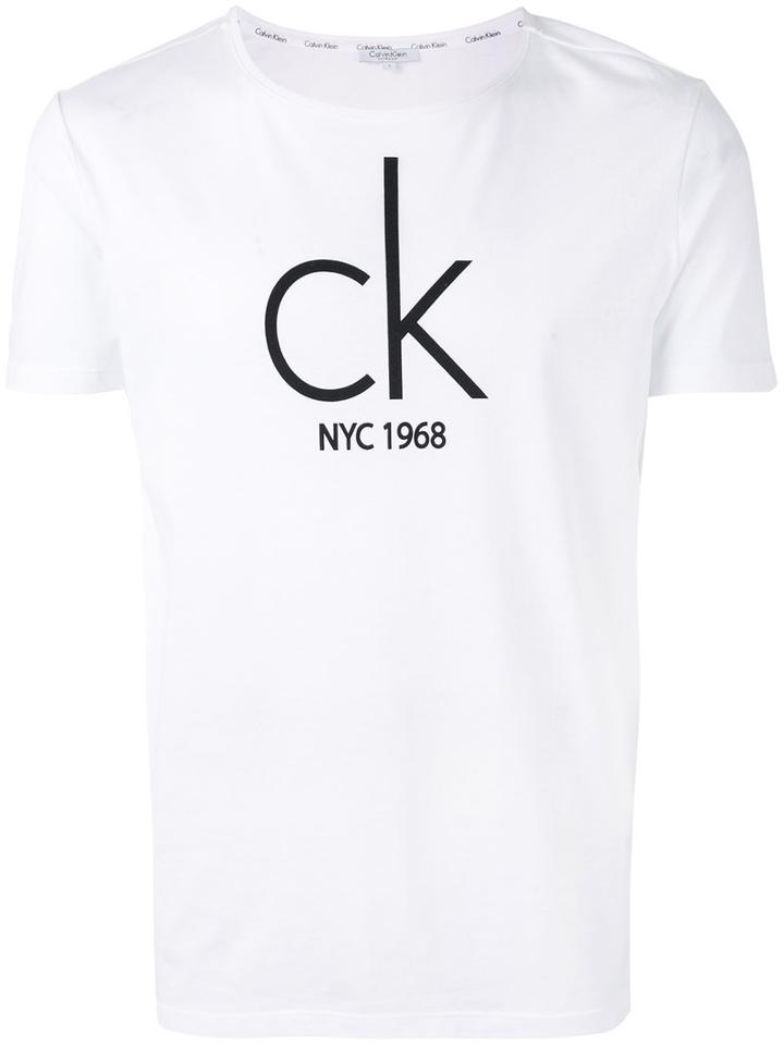Calvin Klein Jeans - Logo Print T-shirt - Men - Cotton/polyester - M, White, Cotton/polyester