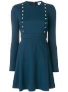 Red Valentino Scalloped Detail Dress - Blue