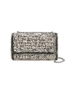 Stella Mccartney - Woven Falabella Shoulder Bag - Women - Cotton/metal - One Size, Black, Cotton/metal