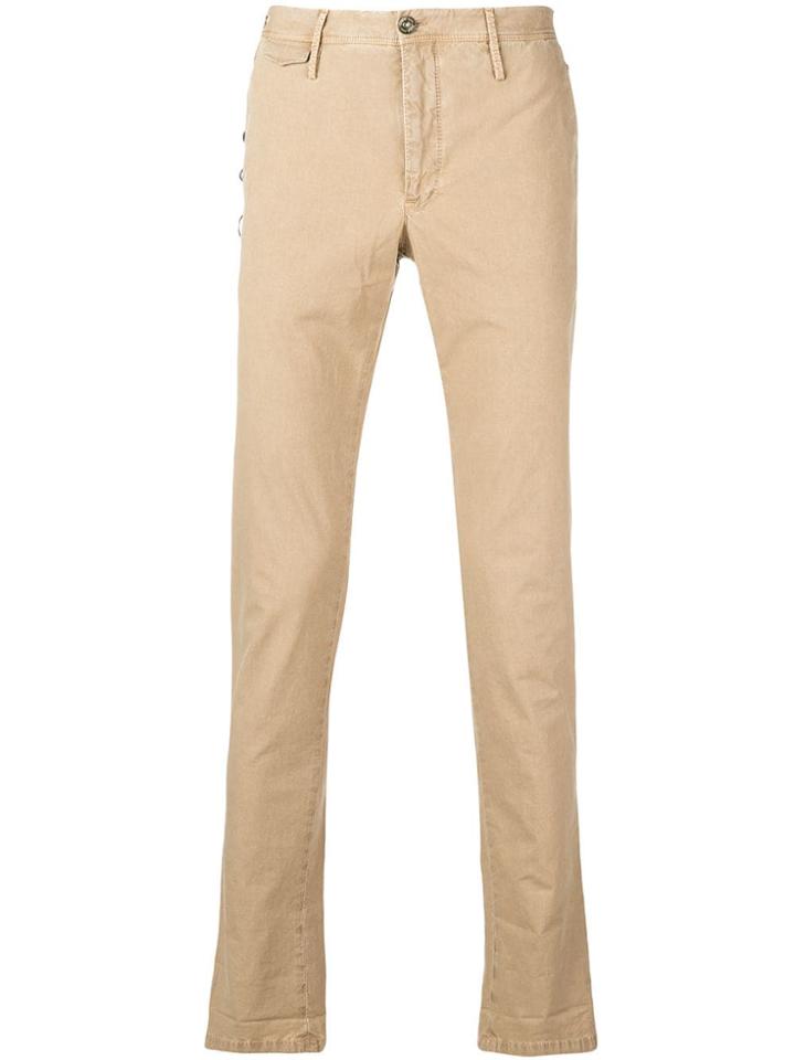 Pt01 Slim Chino Trousers - Neutrals