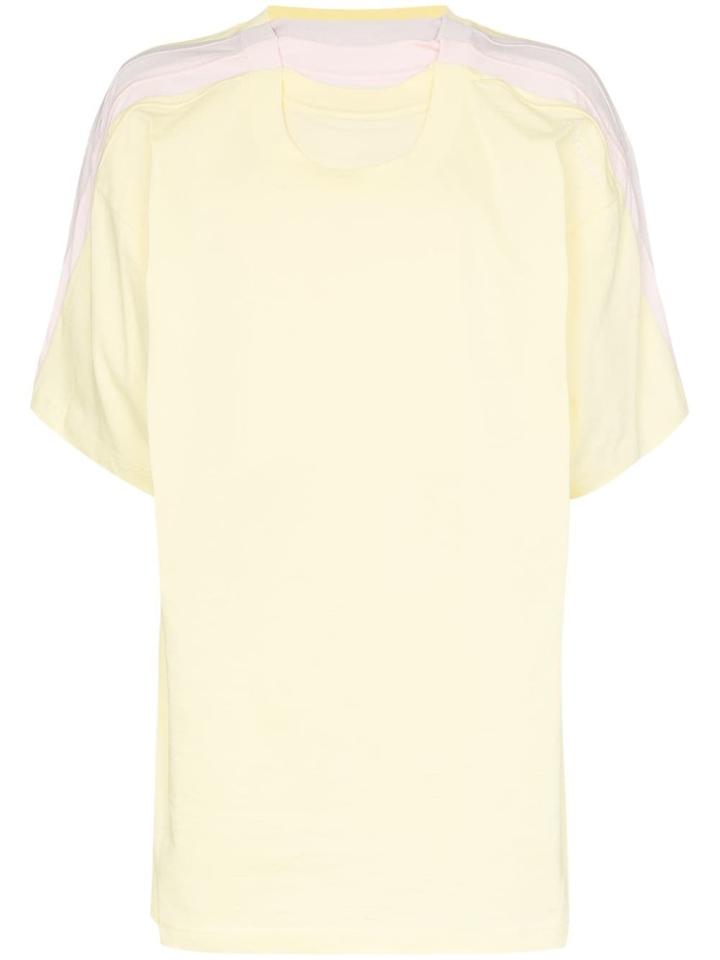 Y/project Multi Layer Sleeve Crew Neck T-shirt - Yellow