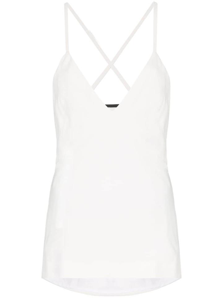 Haider Ackermann V-neck Silk Blend Cami Top - White