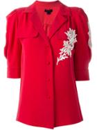 Marc Jacobs 'cady' Shirt, Women's, Size: 4, Red, Silk/cotton
