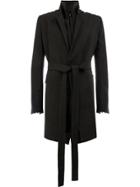 Cedric Jacquemyn Belted Structured Coat - Black