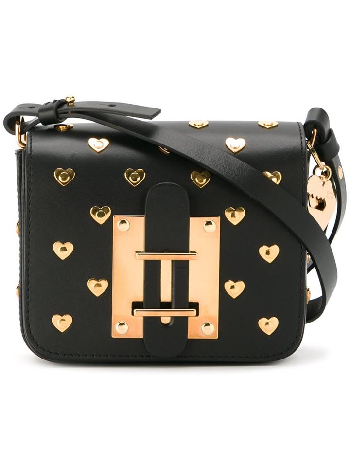 Sophie Hulme Heart Studded Cross Body Bag, Women's, Black