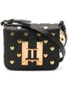 Sophie Hulme Heart Studded Cross Body Bag, Women's, Black
