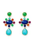 Ippolita Post Drop Earrings With Satellite Beads In 18k Gold