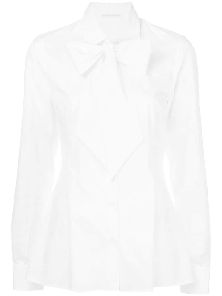 Ermanno Scervino Bow-detail Long-sleeve Shirt - Unavailable