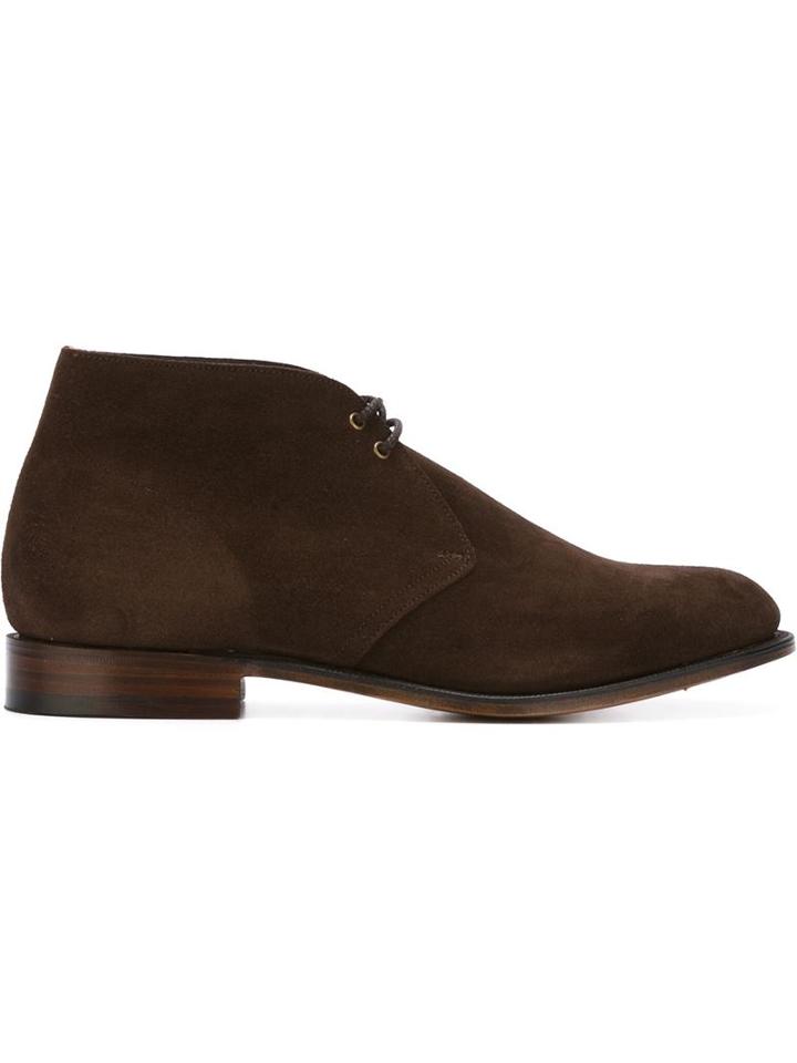 Church S Sahara Boots, Men's, Size: 10, Brown, Leather/suede