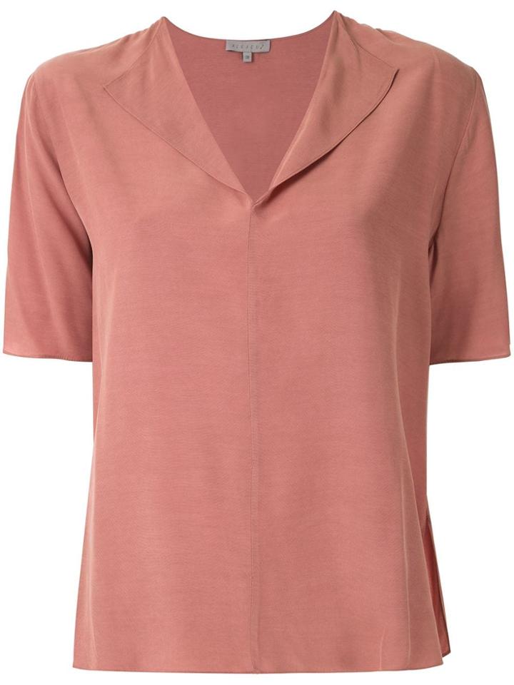 Alcaçuz Miami Flapped Neck Blouse - Pink