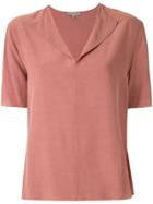 Alcaçuz Miami Flapped Neck Blouse - Pink