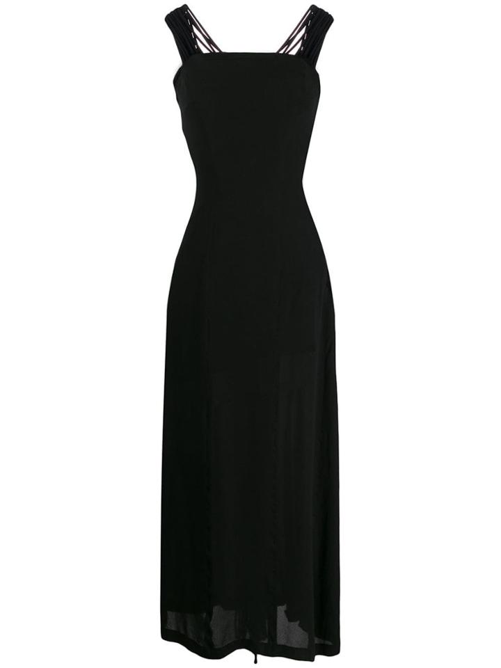 Yohji Yamamoto Pre-owned Bustier Dress - Black