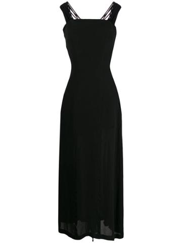 Yohji Yamamoto Pre-owned Bustier Dress - Black