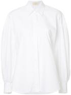 Sara Battaglia Balloon Sleeve Shirt - White