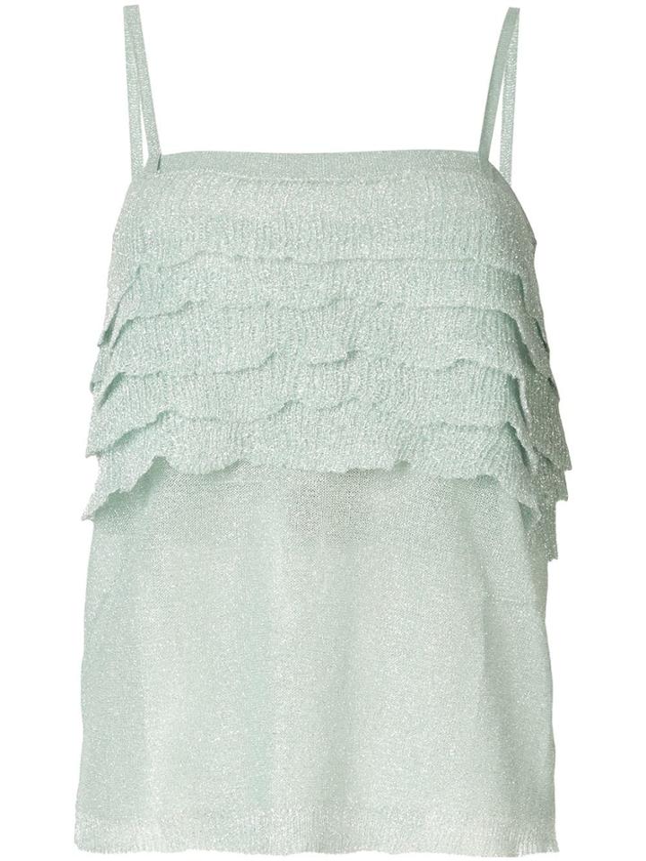 Missoni Layered Knit Top - Green