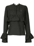 Matin Haarlem Ruffle Blouse - Black