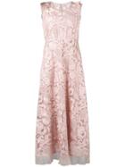 Red Valentino Floral Lace Dress - Pink