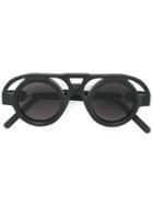 Kuboraum Round Shaped Sunglasses - Black