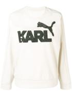 Karl Lagerfeld Karl Lagerfeld X Puma Sweatshirt - Neutrals