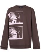 Raf Simons Long Sleeved Photographic Pullover - Brown