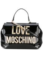 Love Moschino - Gold Lettering Grab Bag - Women - Polyurethane - One Size, Black, Polyurethane